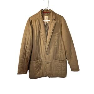 Territory Ahead Mens 3 Button Outdoorsman Quilted Blazer Sport Coat Brown Medium